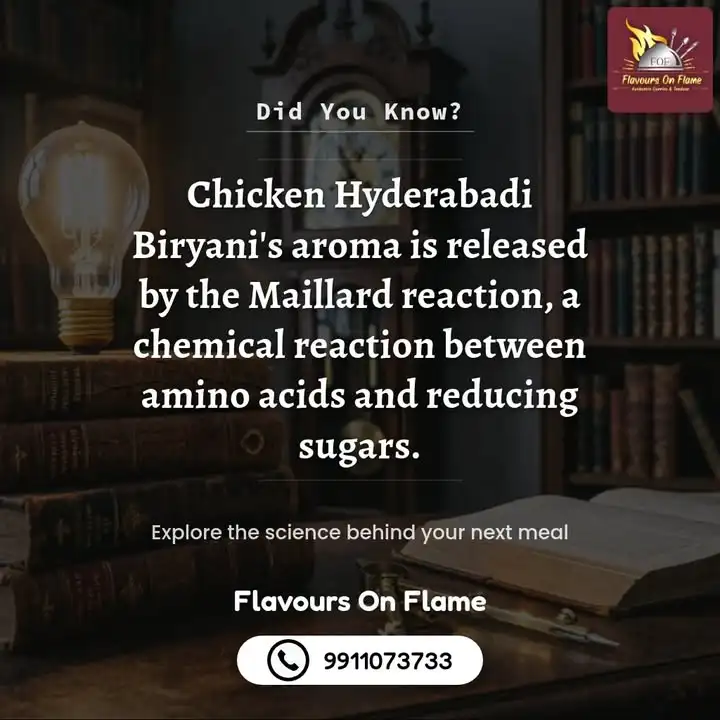 Enjoy authentic Chicken Hyderabadi Biryani at Flavours On Flame, your go-to food near me and cafe near me for flavorful ...